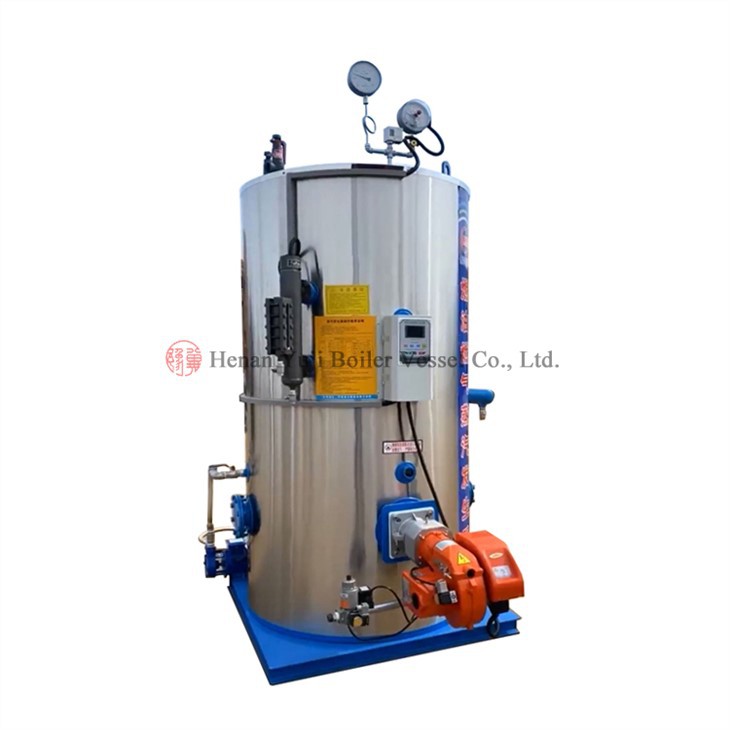 500kg/h Industrial Vertical Tubeless Gas Oil Fuel Steam Boiler